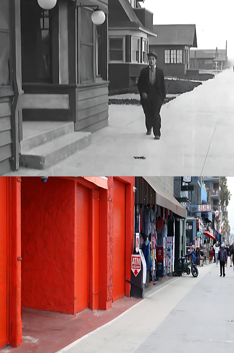 Filming location from the movie The High Sign starring Buster Keaton.