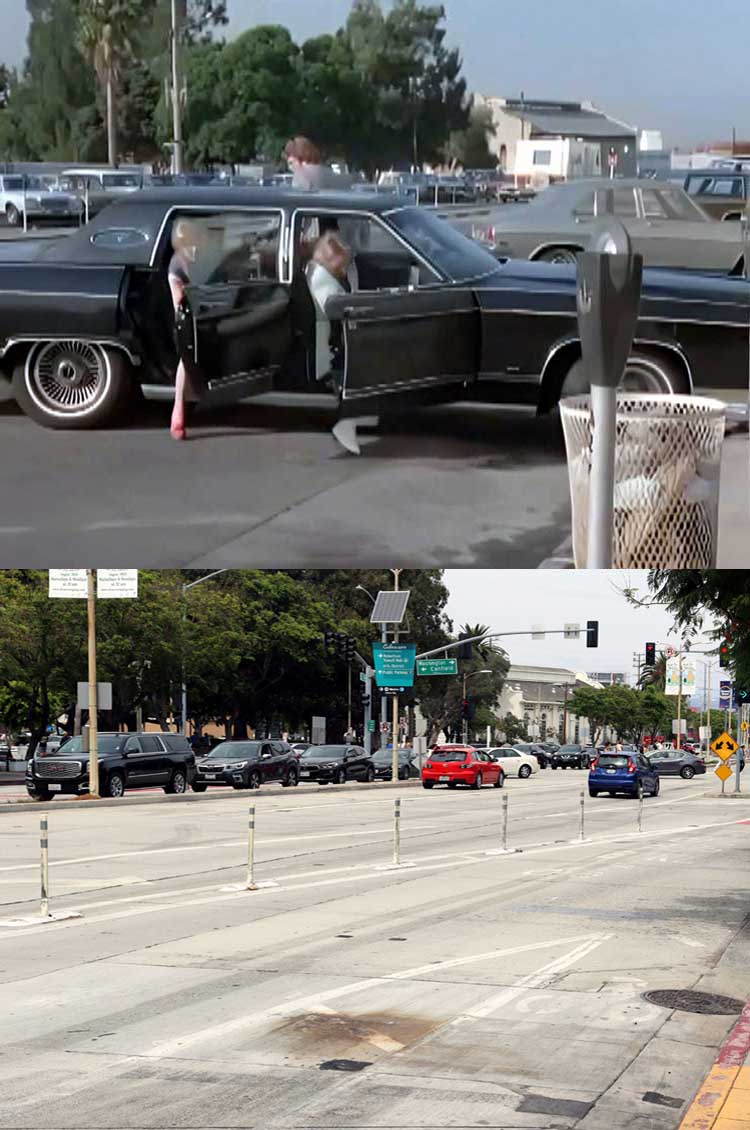 Filming location from the episode Angels On The Street from the TV series Charlie's Angels.