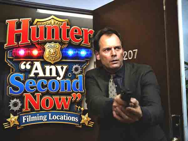 Filming locations from the episode Any Second Now from the TV series Hunter.