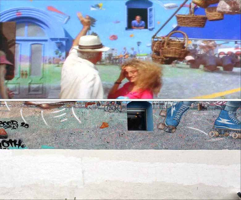 A scene from the 1991 movie L.A. Story starring Steve Martin.