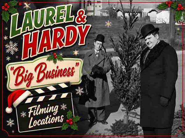 Title card from the Laurel and Hardy movie Big Business.