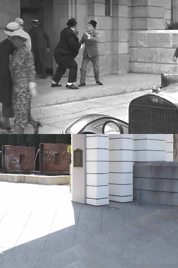 Filming location from the Laurel and Hardy movie Going Bye-Bye!