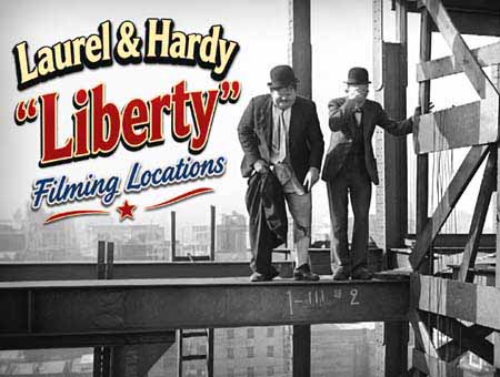 Laurel and Hardy filming locations from their movie Liberty.