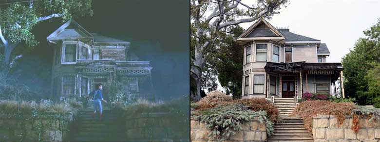 Filming location for Thriller at 1345 Carroll Avenue in Los Angeles