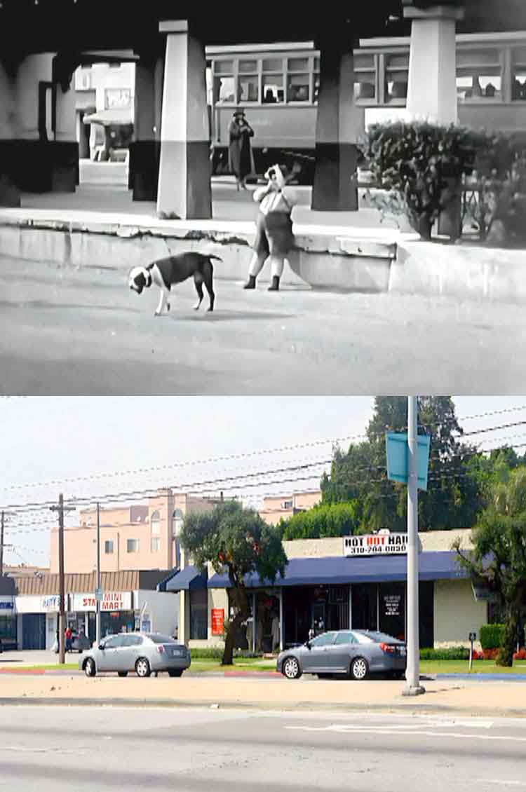 Filming location from the Our Gang / The Little Rascals movie Noisy Noises.