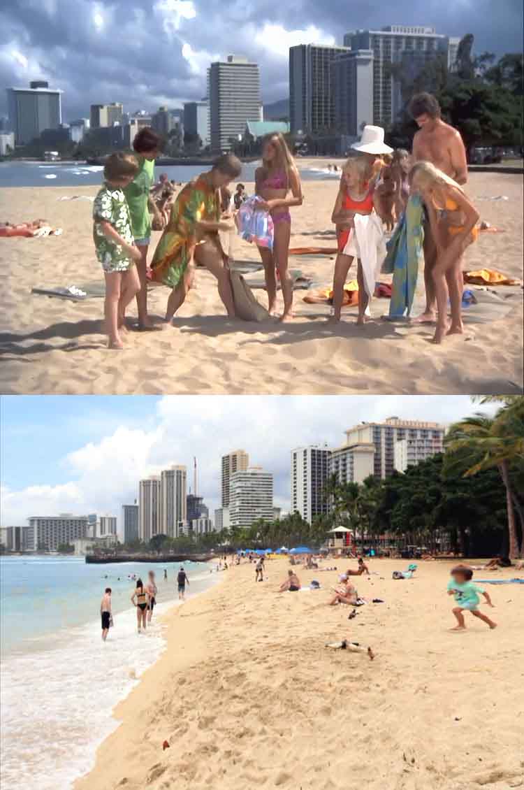 Filming location from the 1972 episode Hawaii Bound from the TV series The Brady Bunch.