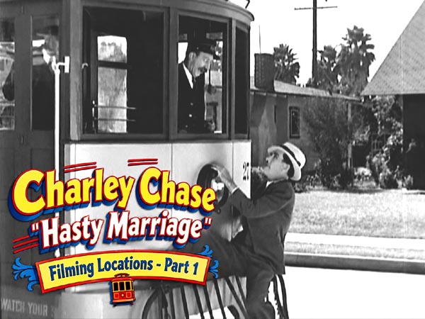 Title card from the Charley Chase movie Hasty Marriage.