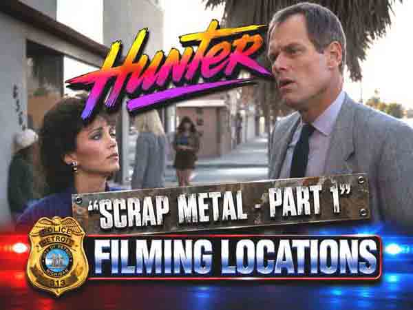 Filming locations from the episode Scrap Metal from the TV series Hunter.