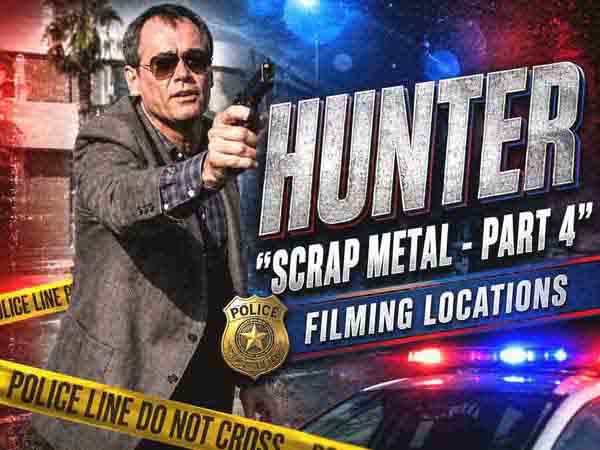 Filming locations from the episode Scrap Metal from the TV series Hunter.