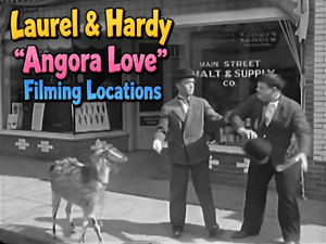 Title card from the Laurel and Hardy movie Angora Love.