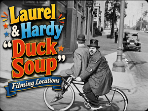Title card from the 1927 Laurel and Hardy movie Duck Soup.
