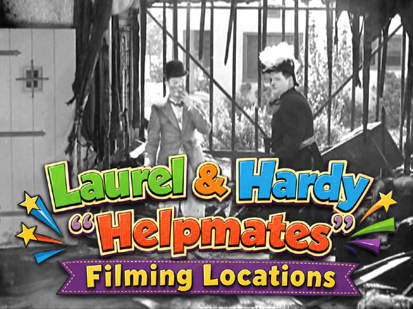 A scene from the 1932 Laurel and Hardy movie Helpmates.