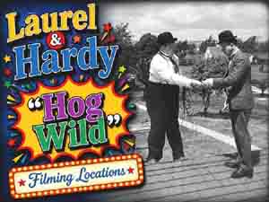 Title card from the Laurel and Hardy movie Hog Wild.