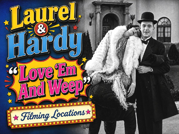 Title card from the Laurel and Hardy movie Love 'Em And Weep.