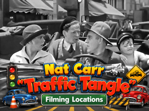 Title card from the movie Traffic Tangle starring Nat Carr.