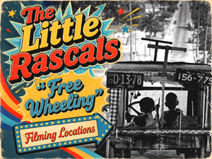 Title card from the Our Gang / The Little Rascals movie Free Wheeling.